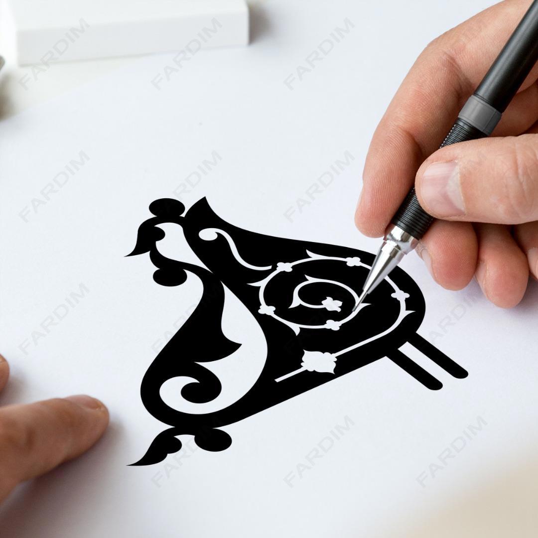 وکتور طرح نگاره گل و مرغ کد A132435